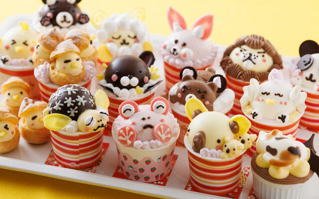 「どうぶつケーキプレゼント」＜期間：2025年8月9日〜17日＞ 【浅草の絶景と約100種類のメニューを楽しめる「ごちそうブッフェ」に“ビールベンダー”登場！“どうぶつケーキ”もプレゼント！】