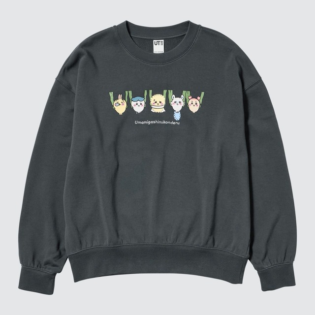 【ユニクロ×ちいかわ】「ちいかわ スウェットシャツ」3,990円(XS~3XL)