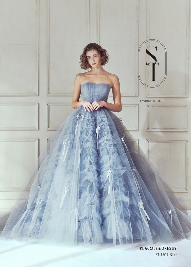 KURAUDIA × PLACOLE & DRESSY（クラウディア×プラコレ）新作ウェディングドレス｜ST-1501_Blue