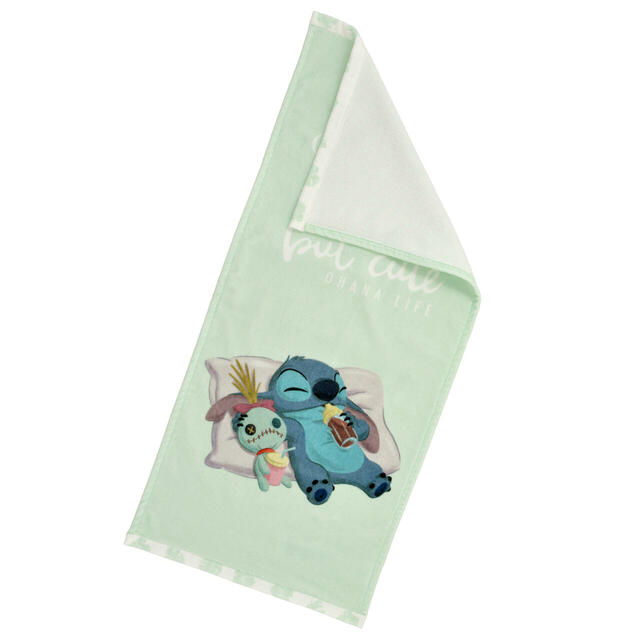 スティッチ＆スクランプ フェイスタオル Disney Stitch Day Collection 1,800円
