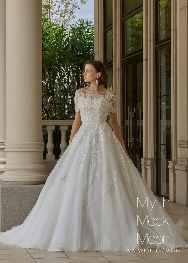 クラウディア「Myth Mock Moon(ミスモックムーン)」新作ウェディングドレス MMM0202_Off White