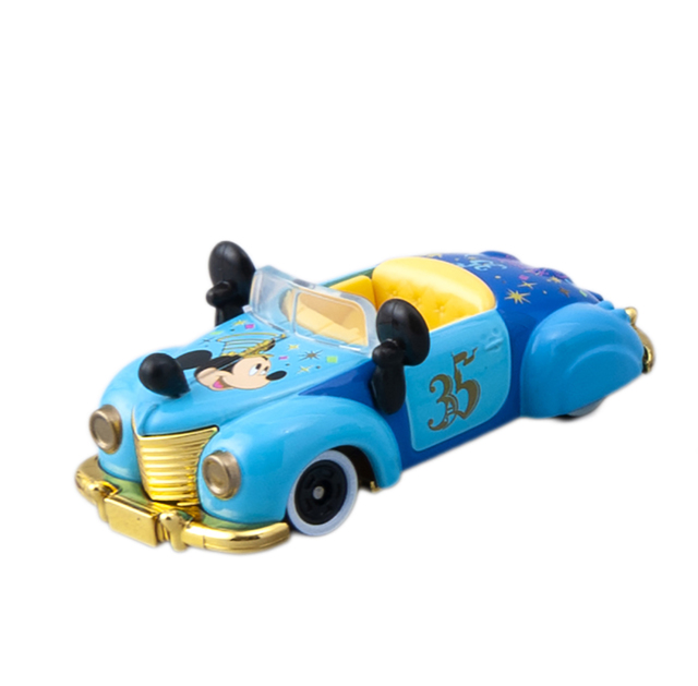 ミッキーのロードスター トミカ 1,200円｜ディズニー・ビークル・コレクショ｜高さ約2.5×幅約3.5×長さ約7cm｜東京ディズニーランド「グランドエンポーリアム」、東京ディズニーシー「エンポーリオ」｜東京ディズニーリゾート35周年グランドフィナーレ