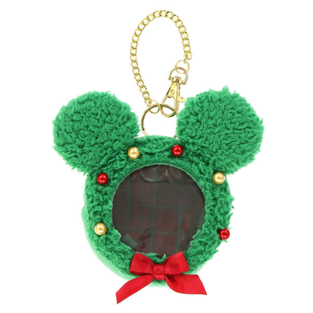 ポーチ 1,600円｜東京ディズニーリゾート「ディズニー・クリスマス」スペシャルグッズ｜「Dazzling Christmas in New York！」のグッズ｜販売店舗：東京ディズニーシー「ガッレリーア・ディズニー」｜発売日：2024年11月8日（金）