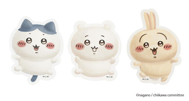 「オリジナルステッカー」」【とろ〜〜ふわっ♪『ちいかわバナナプリンケーキ』が「東京ばな奈の木」に期間限定で登場！ケーキの絵柄は“ちいかわ・ハチワレ・うさぎ”の全6種類】