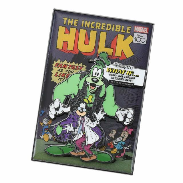 マーベル ミッキー＆フレンズ ピンバッジ The Incredible Hulk Disney100 special MARVEL comic cover series 2,090円