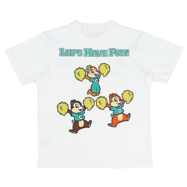 Tシャツ（130〜150） 2,600円｜東京ディズニーリゾート「ポンポンを持ったミッキーたちが元気に盛り上げてくれるグッズ」｜販売店舗：東京ディズニーランド「グランドエンポーリアム」、東京ディズニーシー「エンポーリオ」｜発売日：2025年4月24日（木）