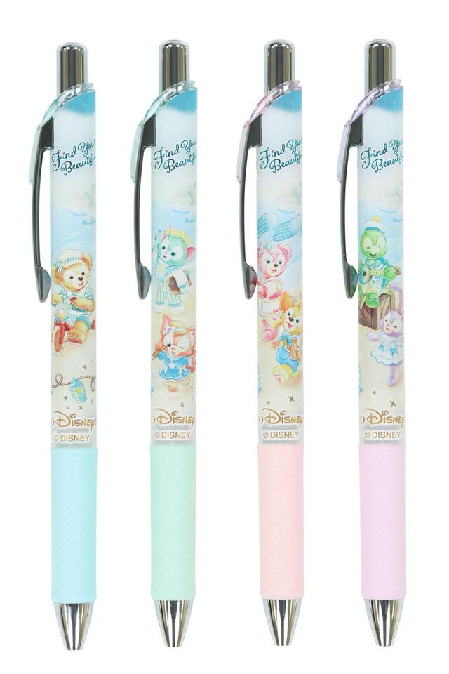 ボールペンセット 1,800円｜東京ディズニーシー25周年「ダッフィー＆フレンズのファインド・ユア・ビューティフル・ブルー！」グッズ｜販売店舗：東京ディズニーシー「マクダックス・デパートメントストア」｜発売日：2026年4月14日（火）
