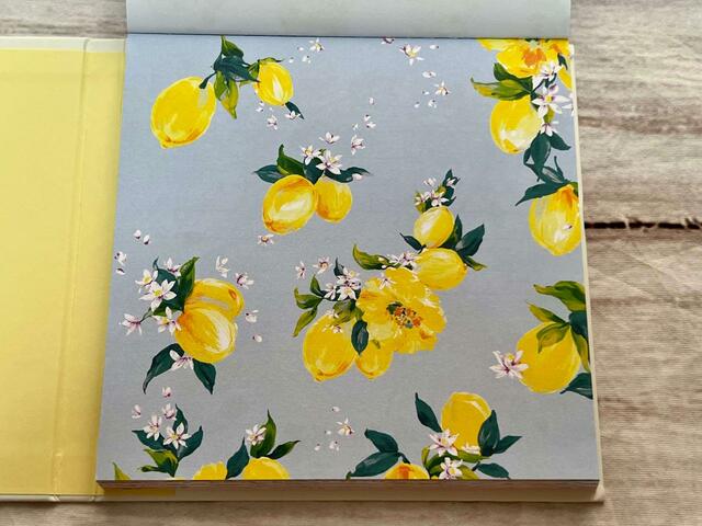 6柄目。爽やかなブルー×レモン柄で、初夏に使いたくなりますね♪