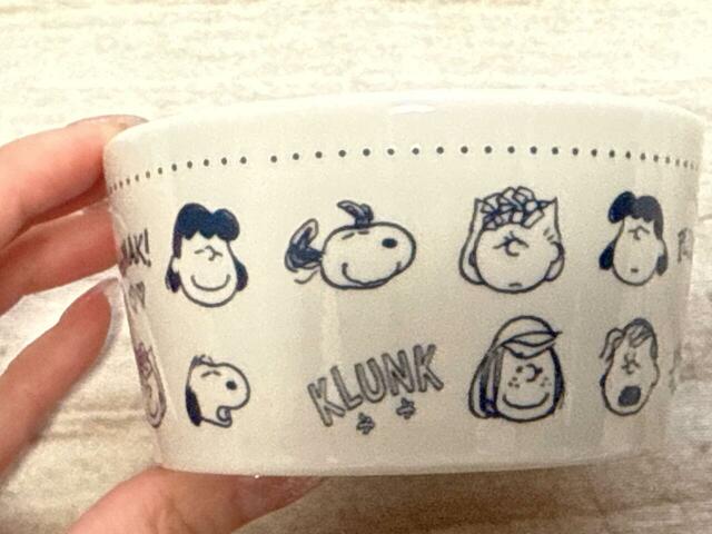 【cookpad plus 2025年冬号 スヌーピー 磁器のボウル皿セット】表情豊かなキャラクターたち。みんな可愛い〜！