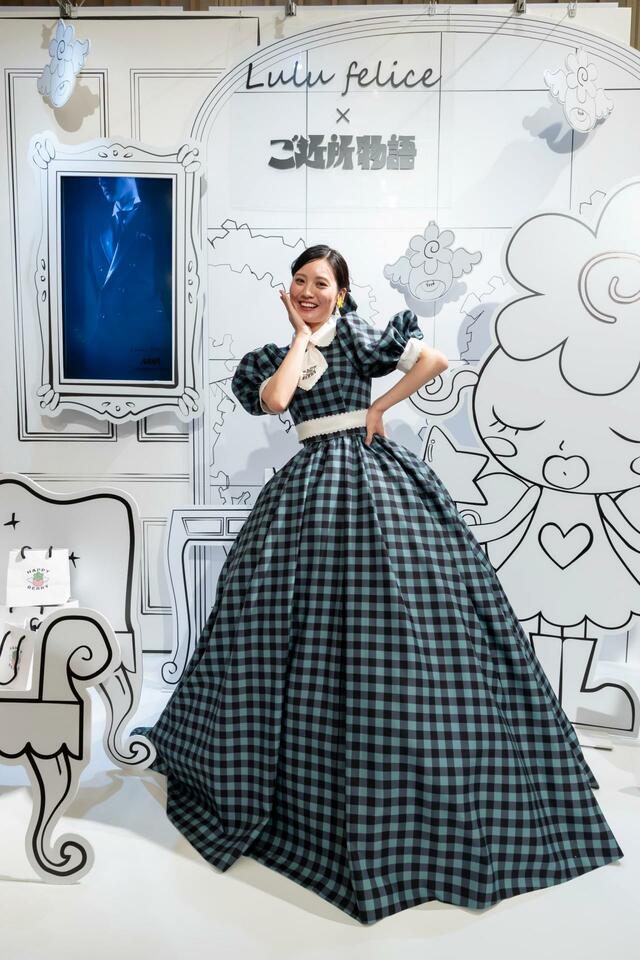 「Lulu felice×ご近所物語」新作ウェディングドレス　LU-1008_Green 