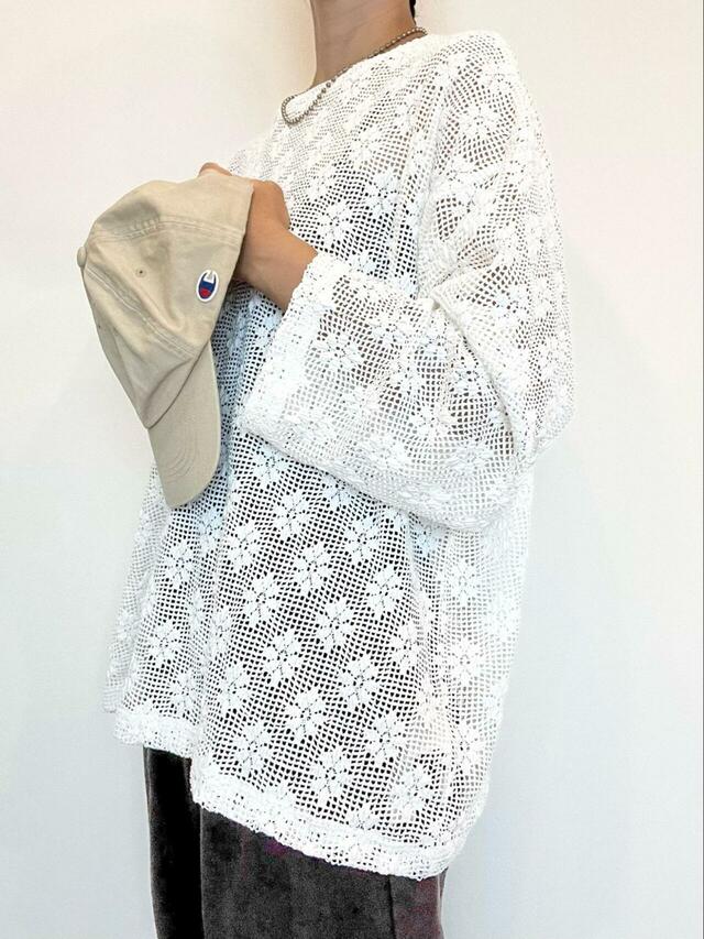 【niko and … レースジャガードプルオーバー】インナーとボトムスをブラウンで合わせた秋コーデもおすすめ♪