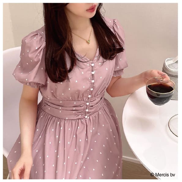 miffy 総柄フレアワンピース　¥9,790