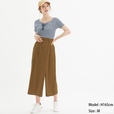 GU／ラップワイドクロップドパンツZ（BROWN）