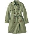 トレンチコート（キルトライナー・ベルト付き）グレイッシュグリーン