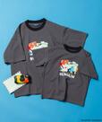 【GLOBAL WORK KIDS×パペットスンスン】リンガーTシャツ半袖（税込2,790円）カラー2種・サイズ100-120cm