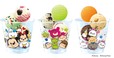サーティワンアイスクリーム「‘TSUM TSUM’ トリプルポップ」 2019年 クリアカップ