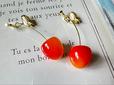 【キャンドゥ 8933 さくらんぼイヤリング】さくらんぼを耳に付けるのはかわいすぎる！