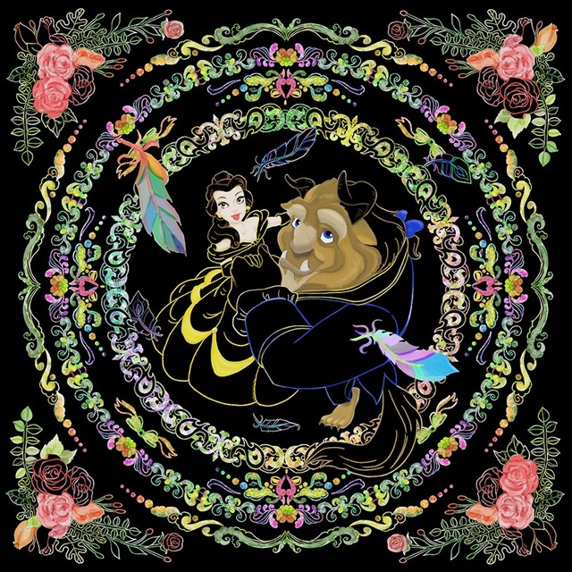 『大人ディズニー 素敵なスクラッチアート プリンセス』中面／ © Disney