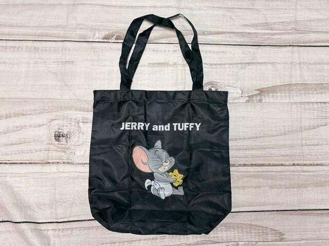 クールな印象のブラックカラーのエコバッグ！