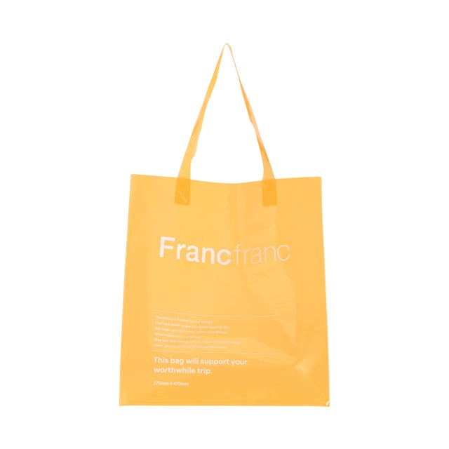 「クリア トートバッグ」オレンジ