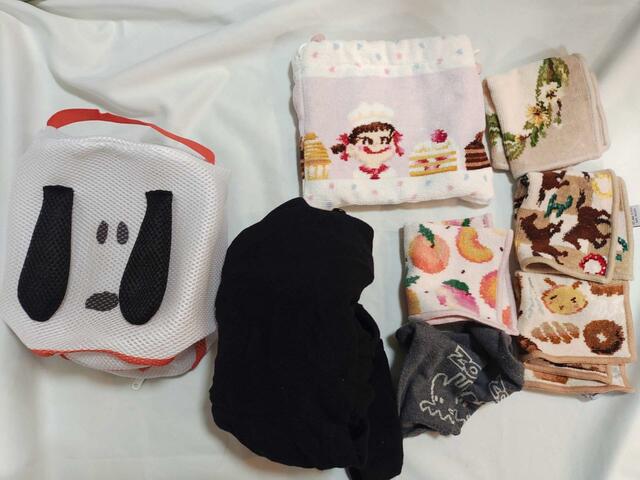 ハンカチも、たくさん入った