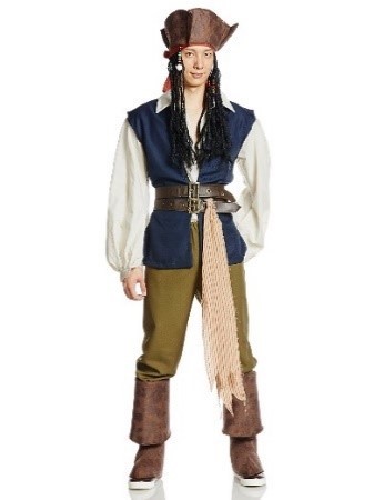 ディズニー パイレーツ・オブ・カリビアン ジャック・スパロウ コスチューム メンズ 165cm-175cm 802537　参照元：http://ure.pia.co.jp/articles/-/93374