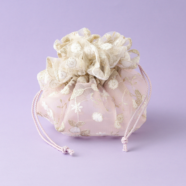 巾着 ピンク：2,300円（税込）