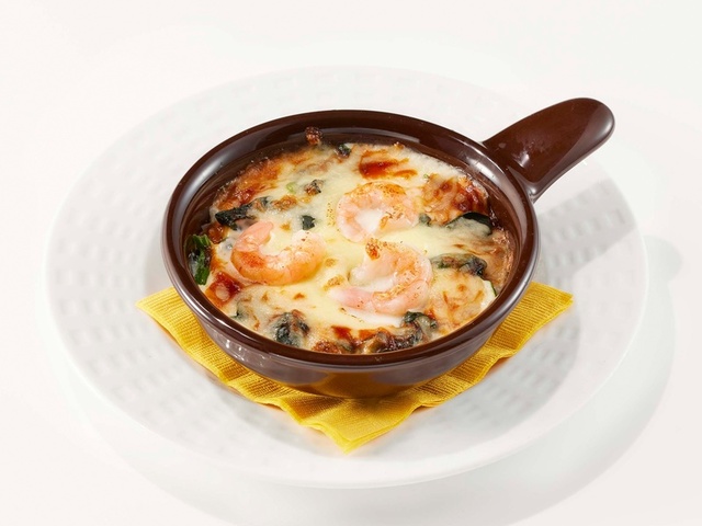 ミニ！海老とほうれん草のドリア