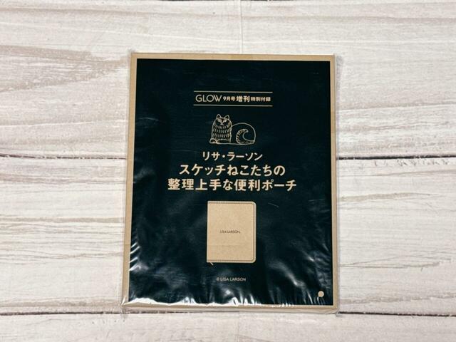 付録は「LISA LARSON®（リサ・ラーソン）スケッチねこたち整理上手な便利ポーチ」