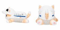 横からの姿やおしりもキュート♪ぬいぐるみ 2,970円(税込)【mofusand×東海道新幹線コラボ】
