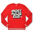 ミッキー 長袖トレーナー レッド L XL Mickey Mouse Club 70th 6,800円 ※一部店舗限定
