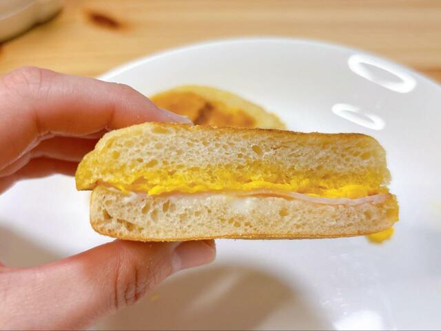 【TULLY'S イングリッシュマフィン セット】ふわふわのスクランブルエッグが贅沢〜♪