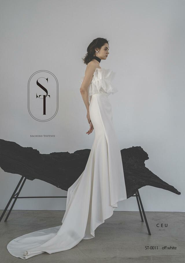 「ST」新作ウェディングドレス　ST-0011_Offwhite