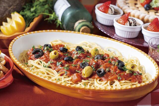 「パスタ プッタネスカ」＜期間：2026年1月10日～3月31日＞【【予約受付中】イタリアの味わいを苺とともに♪京王プラザホテル八王子の「心躍るイタリアの美食×ストロベリースイーツ」】