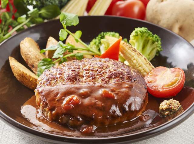 沖縄あぐー豚ハンバーグ 特製デミグラスソース