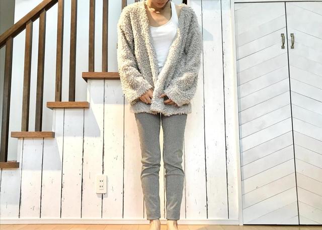 【ユニクロ　ウルトラストレッチハイライズプリントレギンスパンツ】秋はアースカラーでまとめてコーディネートしてみて