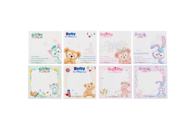 メモセット ¥1,000 ※縦約7 × 横約7cm 各2絵柄 4冊セット