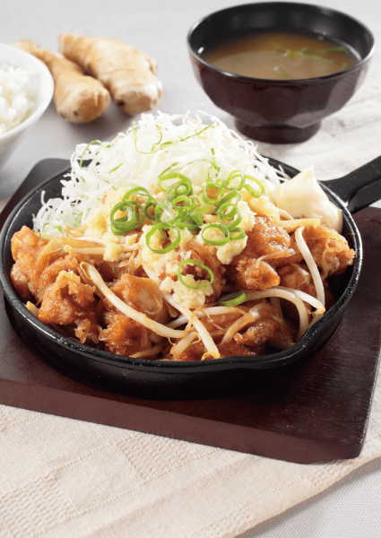 生姜焼きからあげ定食
