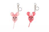 キーチェーンセット 1,900円｜サイズ：長さ約18cm、2個セット｜東京ディズニーリゾート「ミニー・ベスティーズ・バッシュ！」スペシャルグッズ｜販売店舗：東京ディズニーランド「ギャグファクトリー/ファイブ・アンド・ダイム」、東京ディズニーシー「ベッラ・ミンニ・コレクション」