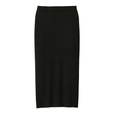 GU／ワイドリブニットナロースカート（BLACK）