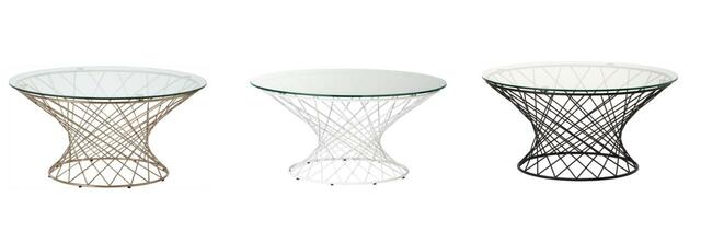 【Francfranc（フランフラン）】テーブル部門1位：マーリア コーヒーテーブル／脚部はゴールド、ホワイト、ブラックの3種類