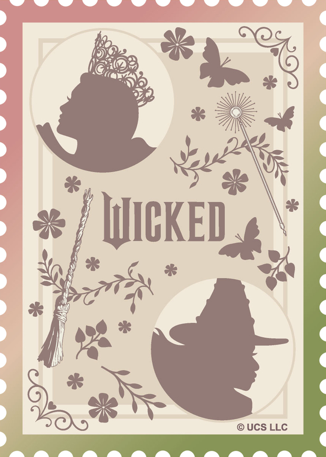 【WICKED】切手風フレークシール｜¥ 660（税込）