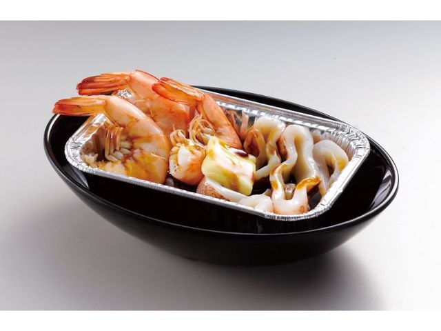 エビとイカのバターホイル焼