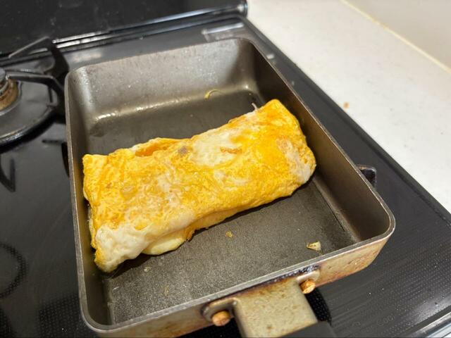 【ロピア 台湾風もり盛りあさりビーフン】フライパンでくるくる巻いて卵焼きに♪