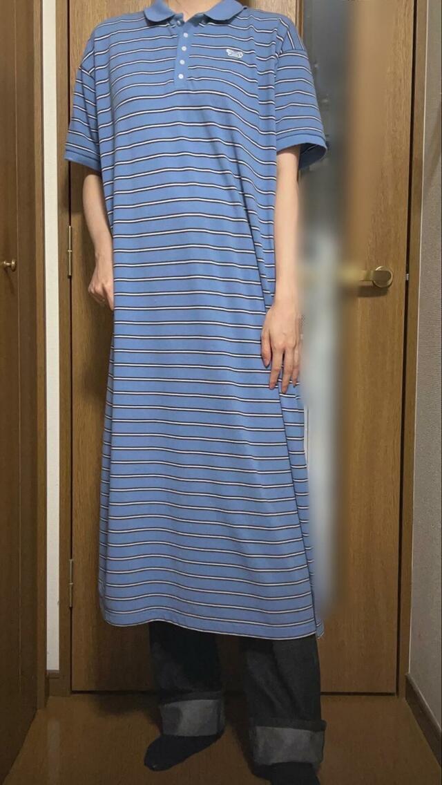 【PENNEYS×coen 別注カノコポロワンピース】デニムなどのパンツをレイヤードするのもおすすめ！