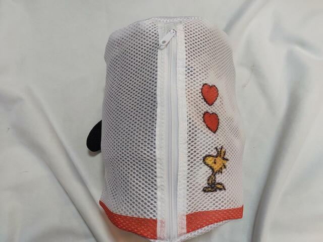 洗濯物を入れた状態の様子（裏側）