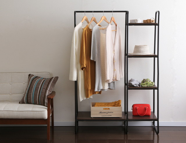 スタイルハンガー2WAYタイプ プレミアム ボード1枚+ラック付き