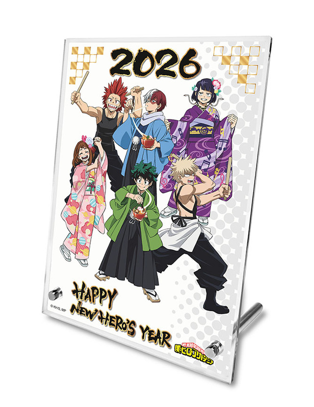 「アクリルパネルスタンド」＜価格：26,400円（税込）＞【ヒロアカおせちで年始め♪ファン必見の限定アイテム付き「僕のヒーローアカデミア おせち2026」予約受付中！】