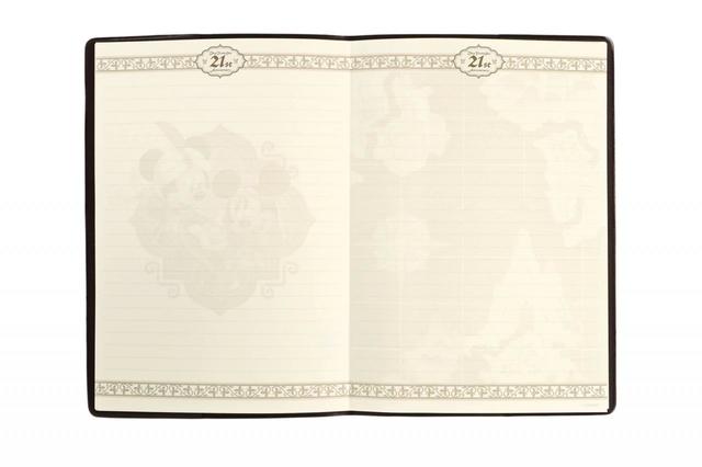 ノート 2,200円｜サイズ：縦約22×横約15cm｜東京ディズニーシー開園21周年をお祝いするグッズ｜発売日：2022年9月4日（日）｜販売店舗：エンポーリオ