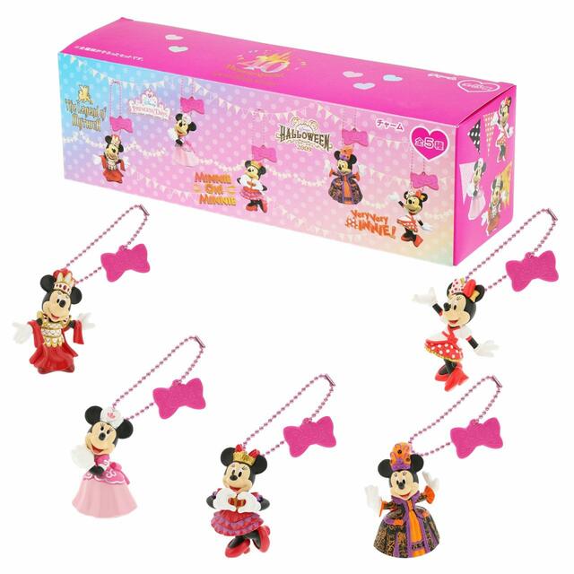 キーチェーンセット 4,500円｜東京ディズニーランド「ディズニー・パルパルーザ“ミニーのファンダーランド”」スペシャルグッズ｜東京ディズニーリゾート40周年“ドリームゴーラウンド”｜発売日：2024年1月9日（火）｜販売店舗：東京ディズニーランド「ディズニー＆カンパニー」
